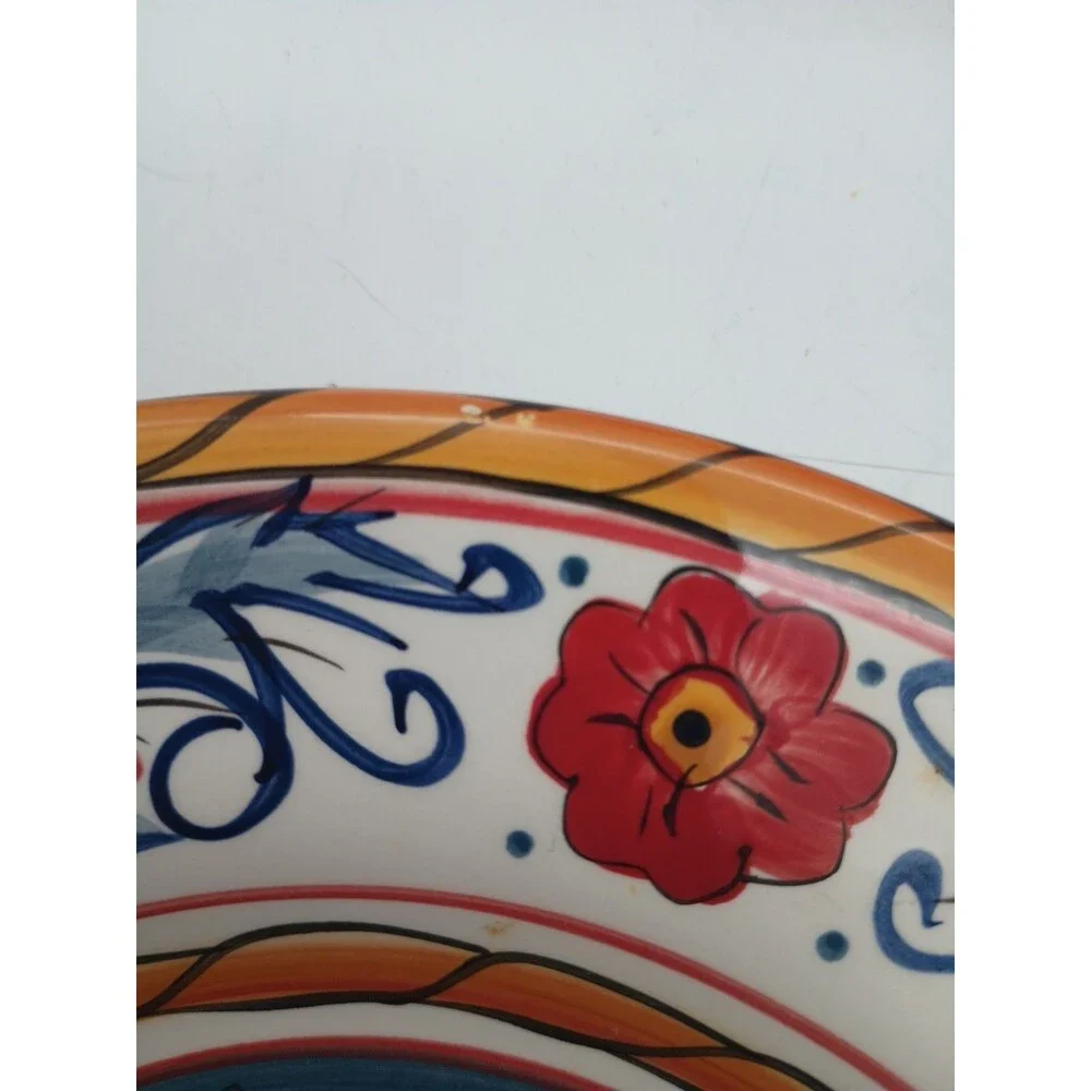 SET OF 4 Tabletops Gallery Italiano Salad Plates Beautiful Multicolor Floral
